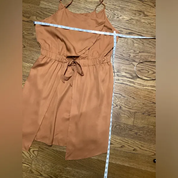 Terea Elise layered spaghetti strap mini dress Rust/terracotta Size XL - Image 9