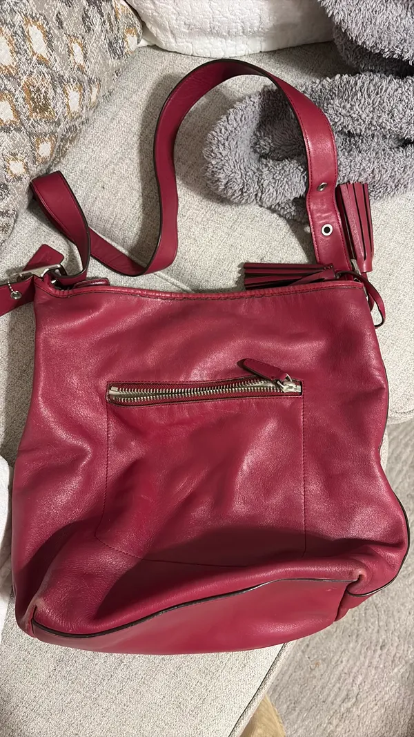 Coach Red Leather Shoulder Bag  - Image 3