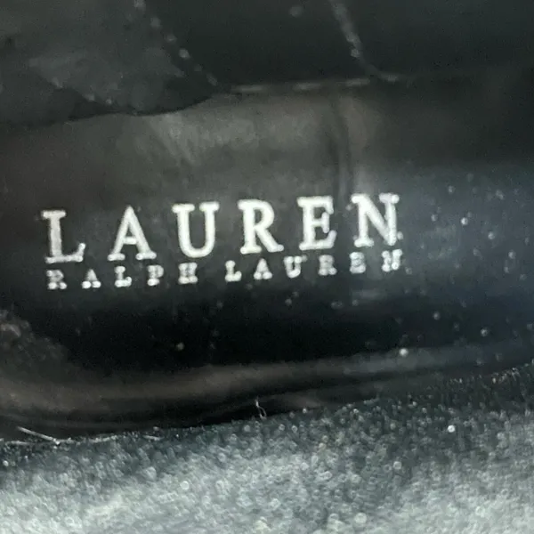 Lauren Ralph Lauren Womens Leather Saida Ankle Boots Booties Buckle Black Sz 10B - Image 10