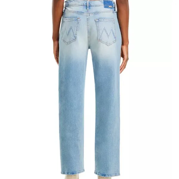 MOTHER The Spitfire Sneak High Rise Wide Leg Jeans in I Confess - Image 2