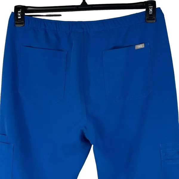 Figs Technical Collection Large Scrubs Pants Elastic Waist Pockets Straight Blue - Image 6