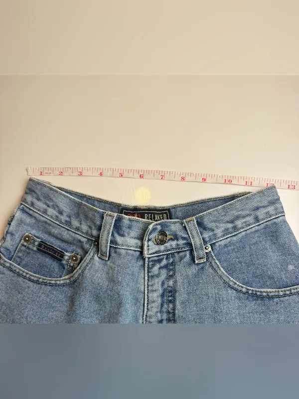 Route 66 High rise Relaxed Fit Denim Shorts Size 5/6 Light Wash Vintage Style‎ - Image 9