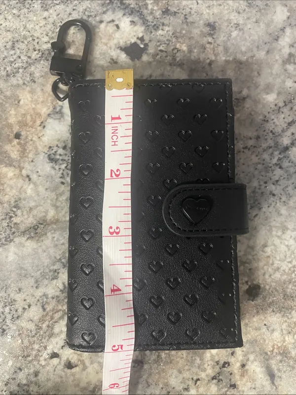 Betsey Johnson Luv Betsey Xoleah Black Card Case Wallet - Image 7