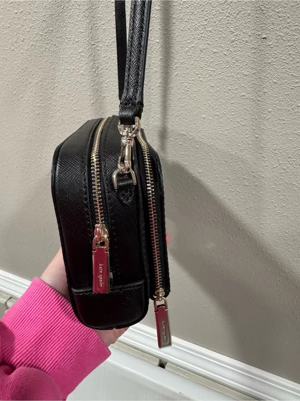 Kate Spade New York Leather Crossbody Bag Dual Zip Around - Image 6