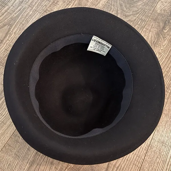 Liz Claiborne Women’s Fedora Wool Hat‎ Navy Blue - Image 5