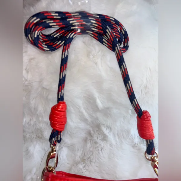 Red Cross Body Purse Bag ~ NWTS ~ With Red white Blue 4th July Straps handles - Image 9