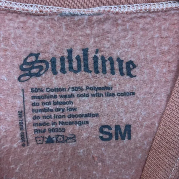 Sublime 40 oz to Freedom Sun Ska Band Oversized Crewneck Sweater Small - Image 4
