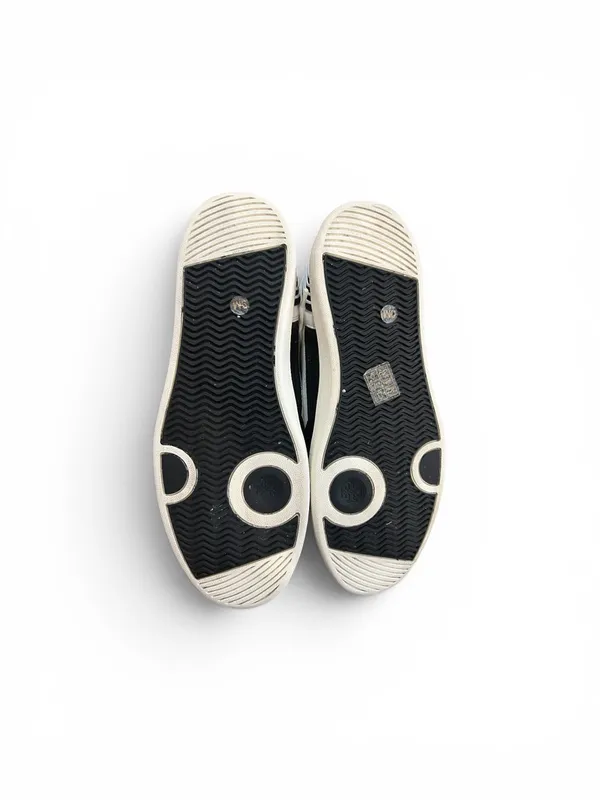 Tory Burch Clover Court Sneakers Black White Leather Logo Sneakers Size 9M NWOT - Image 5