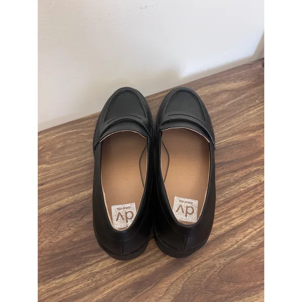 DV Dolce Vita Randee Black Platform Lug Sole Penny‎ Loafers Size 10 Chunky Wedge - Image 4