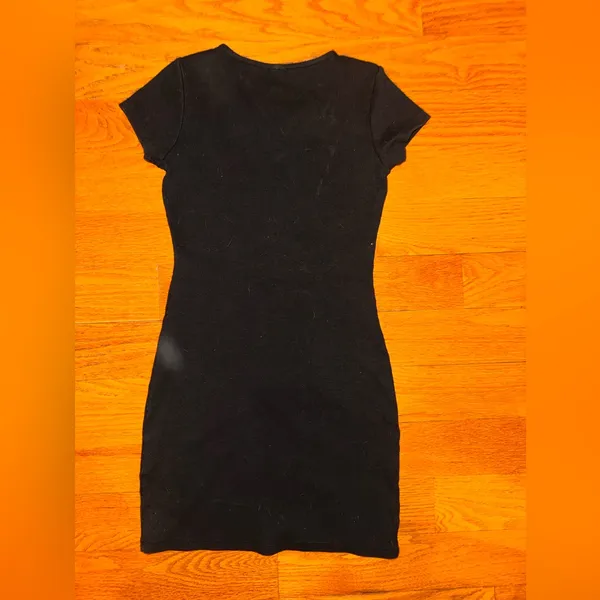 🍎Princess Polly Black Short Sleeve Mini Bodycon Dress - Image 2