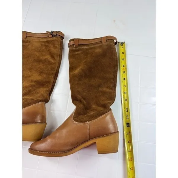 Zodiac‎ USA Women's Brown Suede Leather Tall Boots Size 8 M - Image 9