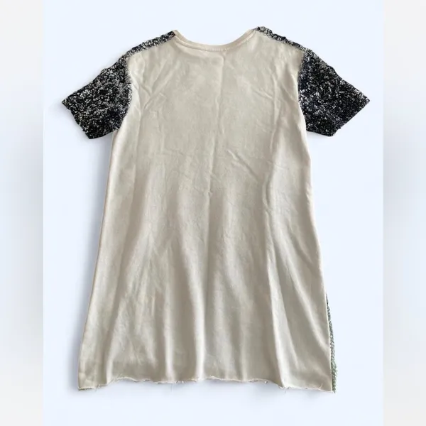 Zara sequins Gradient Short Sleeve t-shirt Dress summer party wedding casual M - Image 6