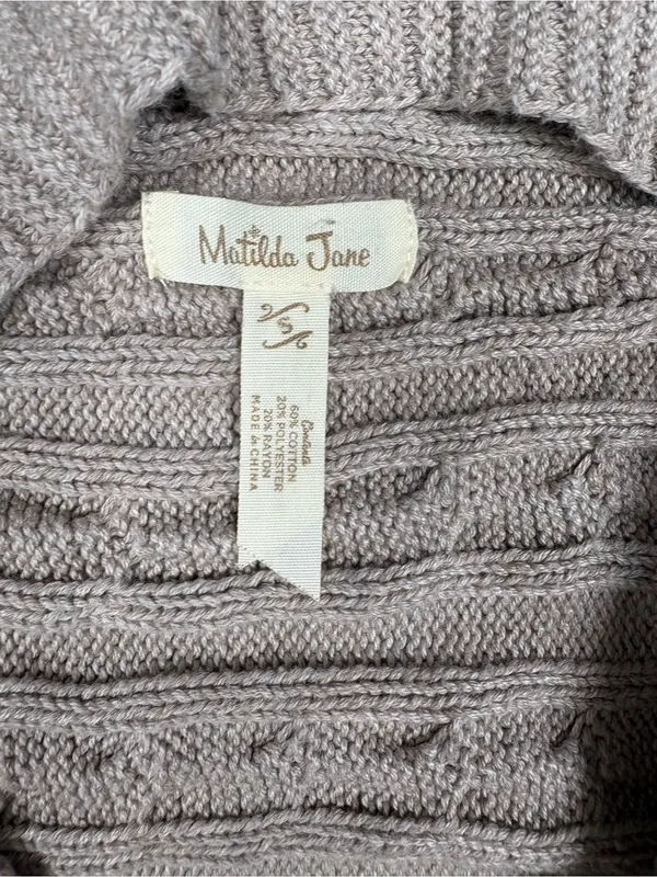 Matilda Jane Sweater Vest Womens Small Knit Fringed Wrap Cottagecore Grandmacore - Image 2