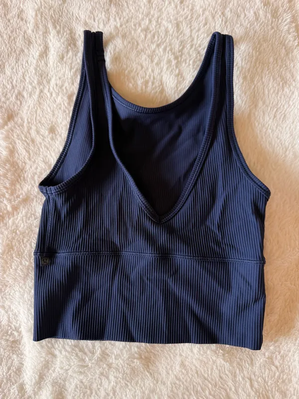 Navy Lululemon Open Back Tank  - Image 2