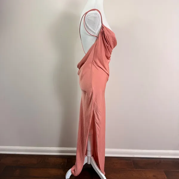 Michael Costello x REVOLVE Rose Cowl Neck Open Back Maxi Dress Small - Image 3