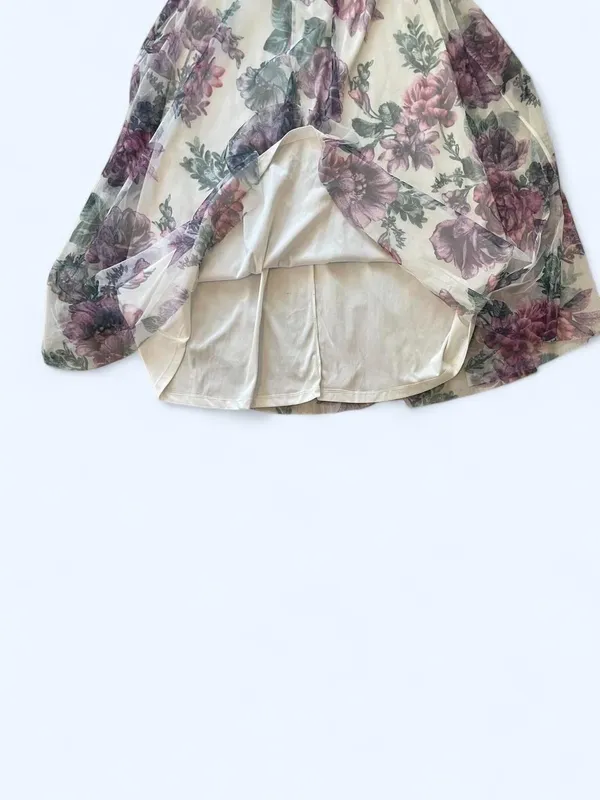 Maxi mesh floral off the shoulder dress size S by Lovely Grace - Image 4