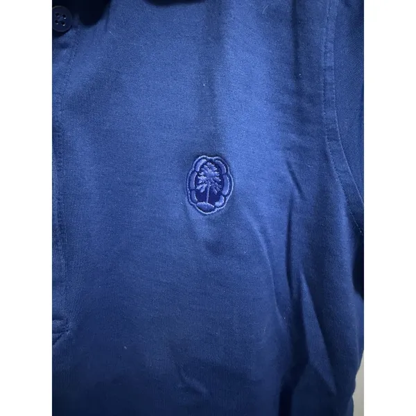 Peter Millar Short Sleeve Button Polo‎ Blue Women's Size Small - Image 9