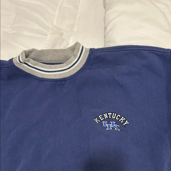 Vintage University of Kentucky Blue Wildcats Crewneck Pullover, Size XL - Image 2
