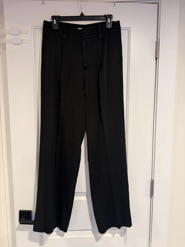 Vince Black Tailored Straight Leg Pants Women's Size 6 Dress Trousers Relaxed - Image 8