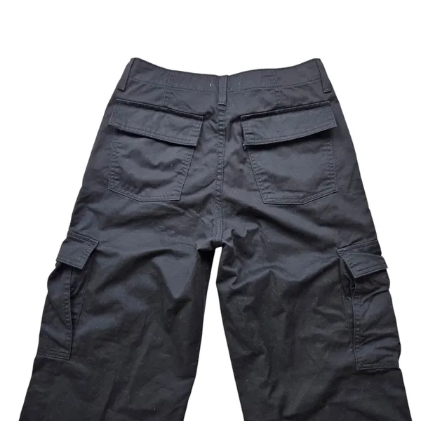 Levis 94 Baggy Cargo Pants Womens 27 Black Wide Leg Skater Paratrooper - Image 10