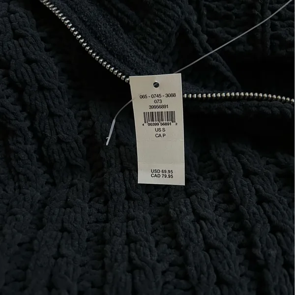 Aerie Oversized Cableknit Quarter Zip Pull Over NWT - Image 6