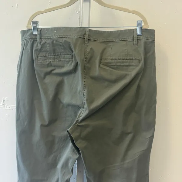 Talbots Relaxed Chino Pants Women's 16W Olive Green Straight‎ Leg Cotton Blend - Image 6