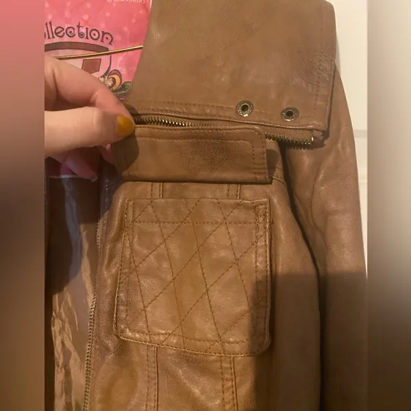 Brown Leather Jacket - Image 4