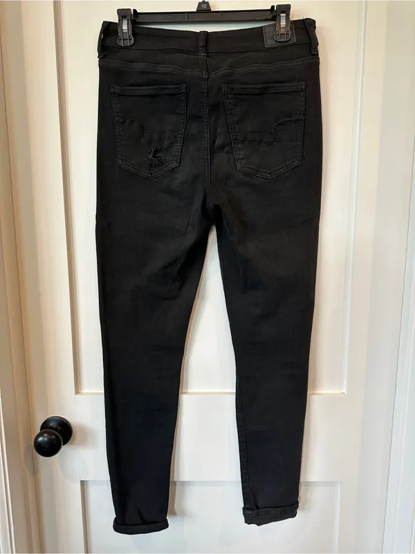 American Eagle Outfitters Black Skinny button fly Jeans - Image 2