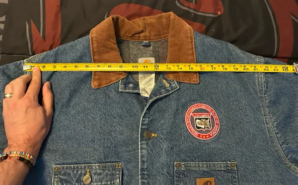 Vintage Carhartt Blanket Lined C59DST Jacket Denim Chore Barn Coat Men’s XL USA - Image 11