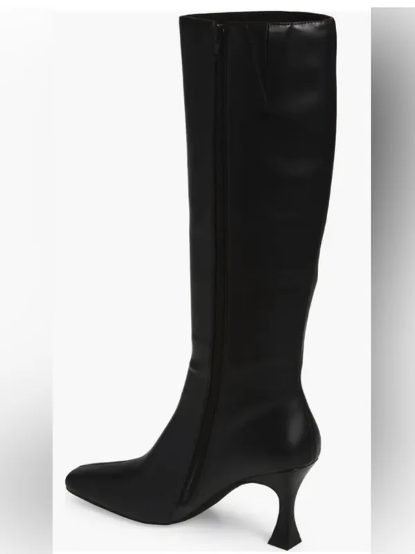 Jeffrey Campbell Checkmate Knee High Boot Black - Image 3