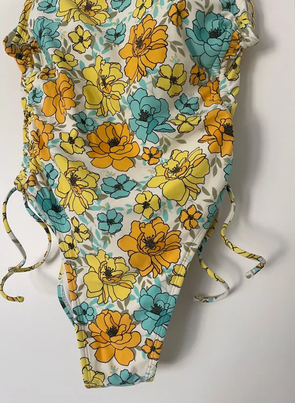 Floral One Piece Swimsuit - Image 3