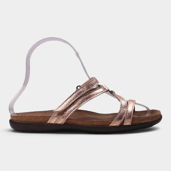 NAOT Carmen Soft Rose Gold Leather Sandals EU 37 US 6-6.5 - Image 3