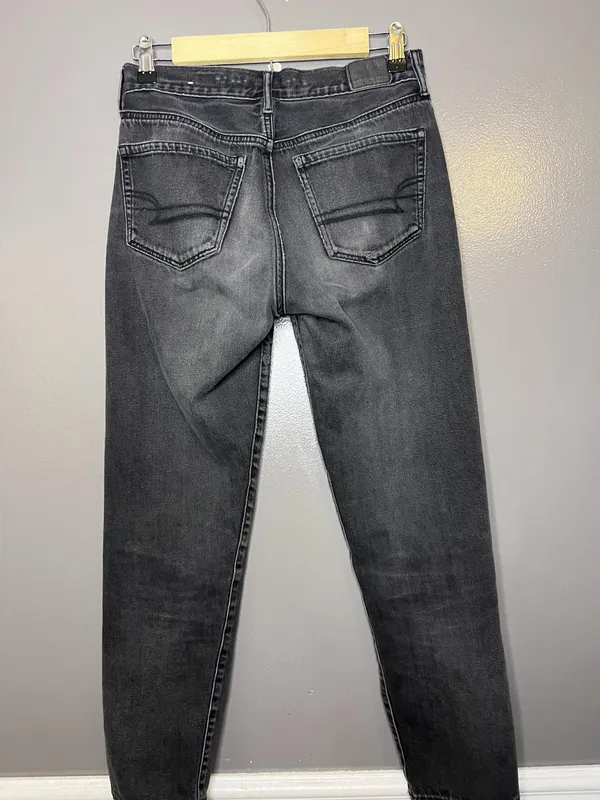American Eagle Outfitters Boyfriend Jeans Womens 4 Gray High Rise Charcoal Denim - Image 4
