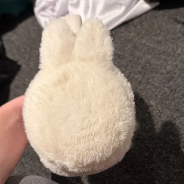Cream Fuzzy Earmuffs - Image 3