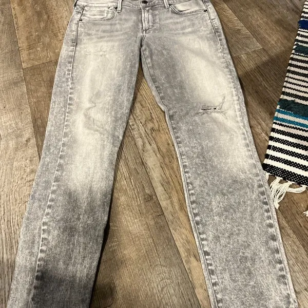 Agolde Colette Crop grey‎ wash 28 - Image 3