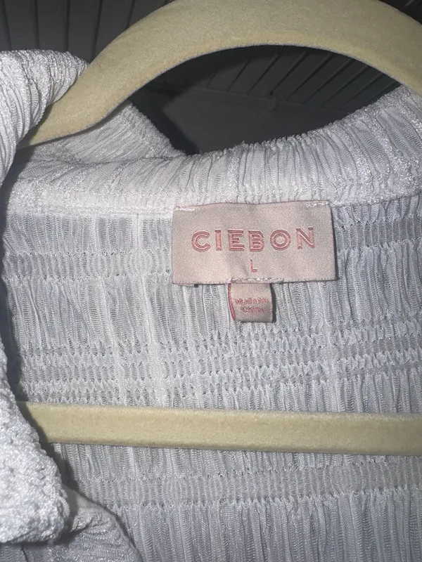 Ciebon Anthropologie white long sleeve blouse - Image 4