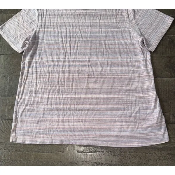 Old‎ Navy Women's Luxe Pastel Stripped Short Sleeve Tee Size Large - Image 5