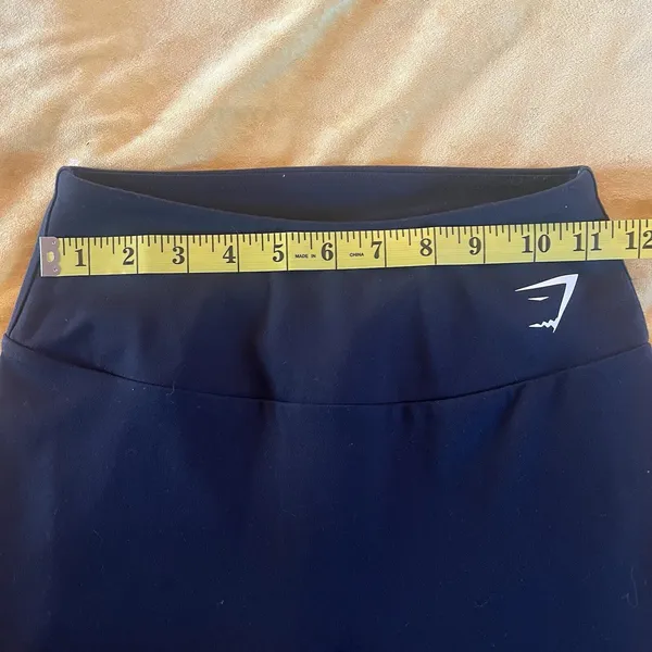 GymShark High Waist Black Leggings XS 22 Inches Long - Image 3