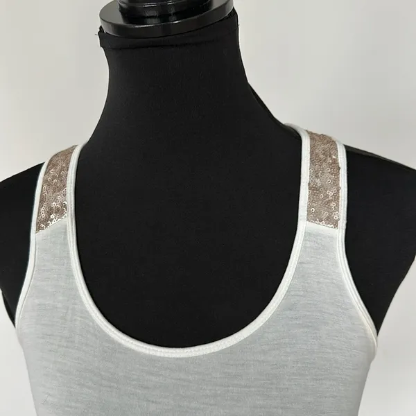 Old Navy Tank Top‎ with Sequin Detail Sz SM - Image 2