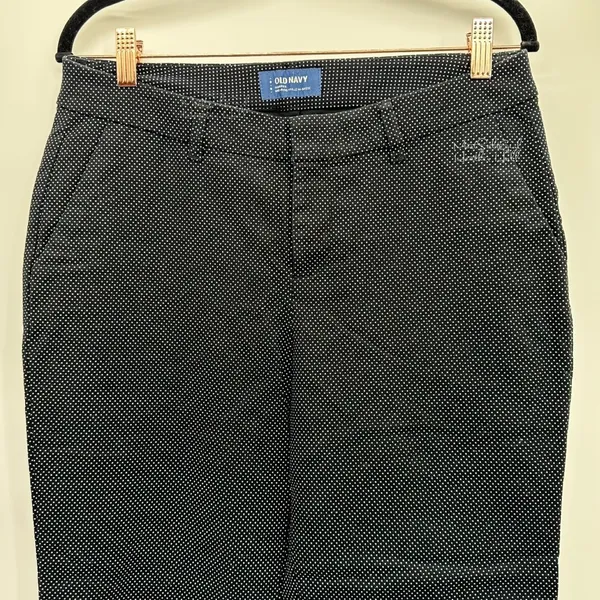 Old Navy Mid-Rise Harper Fine Polka Dot Ankle Pants Size 6 - Image 2