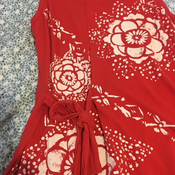 Tie waste tank size medium long tunic style Coldwater Creek - Image 2