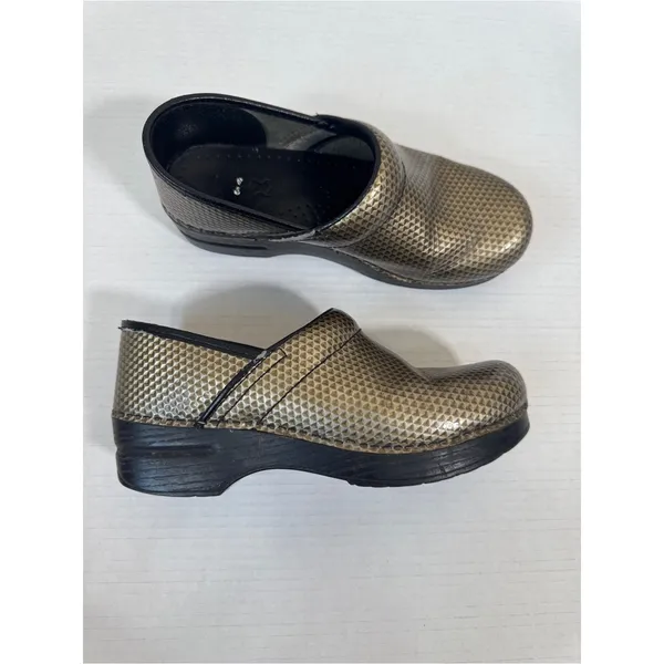 Dansko Green Leather Clogs Womens 7 Nursing Shoes Comfort Platform Casual - Image 10