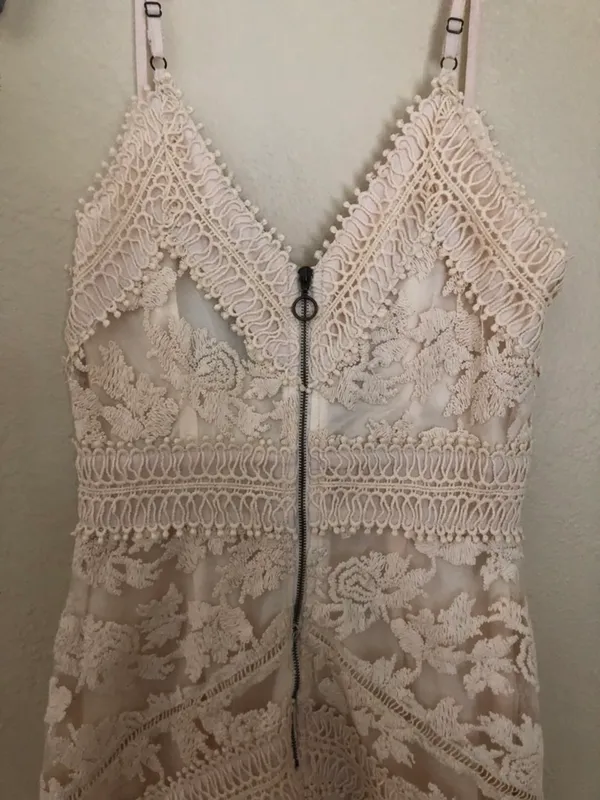Dress Forum Cream Lace Rustic Formal Dress - Image 3