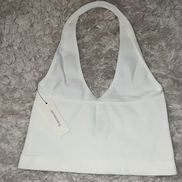 NWT ribbed halter top White Size M - Image 3