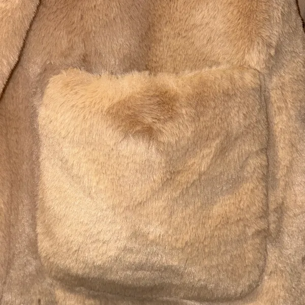 Allie Rose Tan Faux Fur Jacket - Image 7