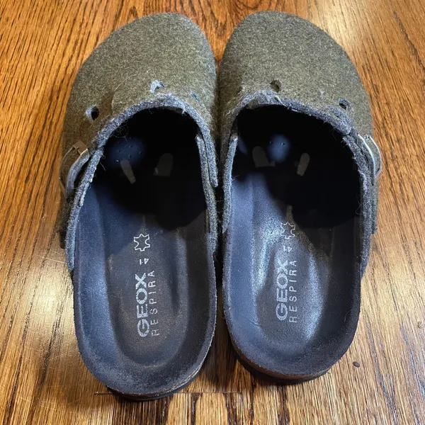 Geox Respira Wool Felt Buckle Clogs Size 41 - Image 7