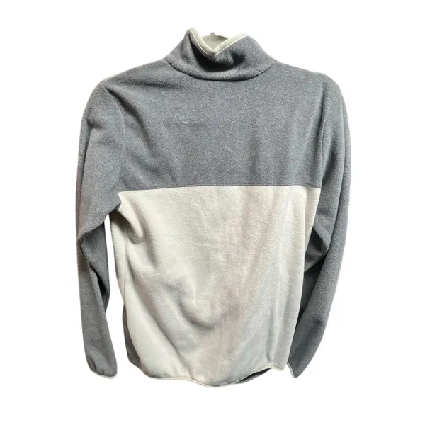 Columbia Women's Gray Fleece Snap Pullover Size S Casual Long Sleeve - Image 8