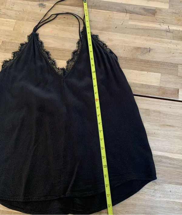 Silence + Noise Black Strappy Tank S - Image 4