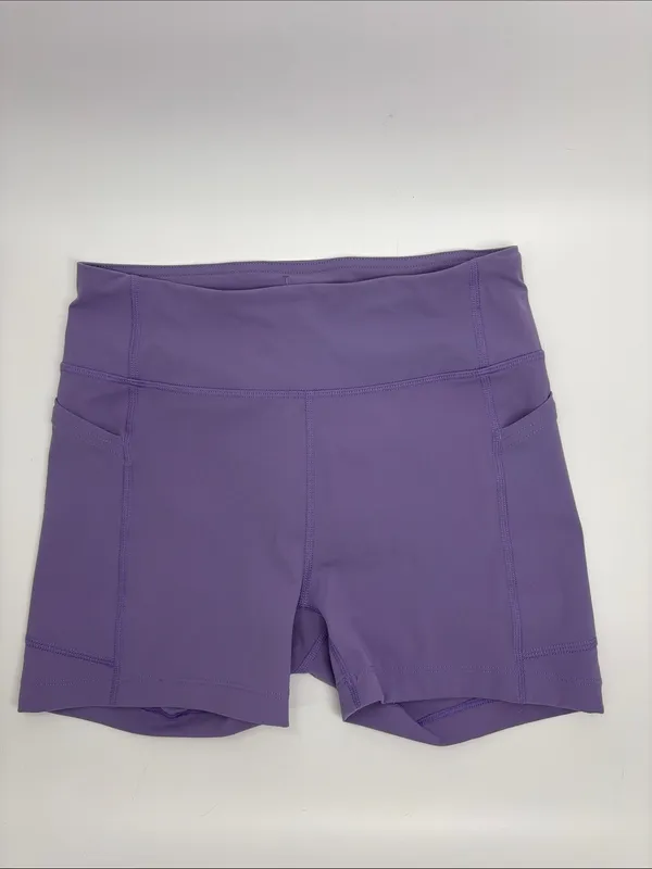 Outdoor Voices Superform 3.5” Purple Biker Shorts - Image 2