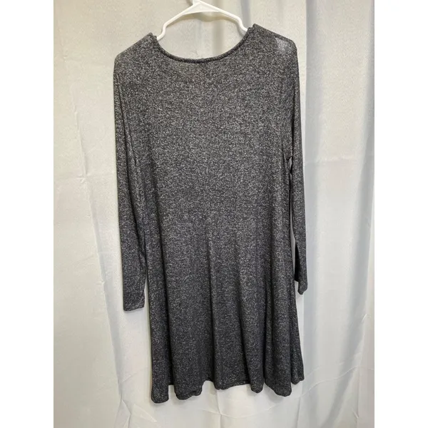Old Navy SKU 7643 Womens Long Heather Gray Tunic Dress Size L - Image 2